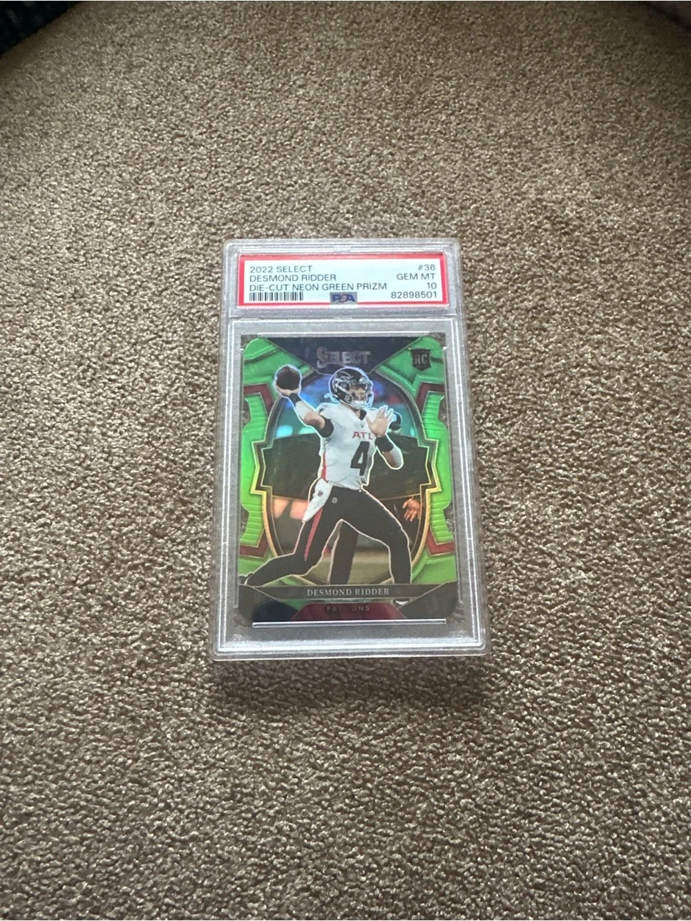 Falcons Desmond Ridder Rookie PSA 10